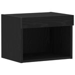 vidaXL Ensemble meuble TV Chêne noir 40 x 30 x 30 cm Bois d'ingénierie
