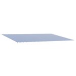 vidaXL Toile de rechange pour auvent Bleu et Blanc 600 × 300 cm