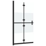 vidaXL Paroi de douche pliable Verre ESG demi-dépoli 120x190 cm