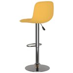 vidaXL Tabourets de bar lot de 2 jaune tissu