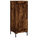 vidaXL Buffet Chêne fumé 34 5x34x90 cm Bois d'ingénierie