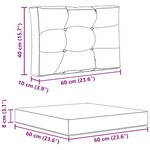 vidaXL Coussin de canapé d'extérieur 3 Pièces Noir Polyester