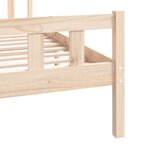 vidaXL Cadre de lit bois massif 120x190 cm petit double