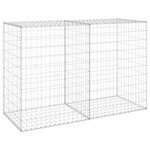 vidaXL Mur en gabion avec couvercles Acier galvanisé 150x60x100 cm