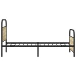 vidaXL Cadre de lit sans matelas 90x200cm chêne sonoma bois ingénierie