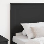 vidaXL Tête de lit avec tête de lit Chêne noir 90 cm Bois d'ingénierie