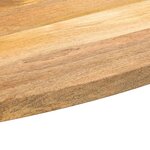 vidaXL Dessus de table 140x50x2 5 cm ovale bois massif de manguier