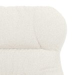 vidaXL Fauteuil relaxant Crème 69 x 74 x 93 cm tissu