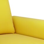 vidaXL Ensemble de canapés 2 Pièces avec coussins Jaune Velours