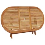 vidaXL Ensemble à manger de jardin 7 Pièces beige rotin et bois massif