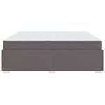 vidaXL Cadre de lit avec matelas Gris 180 x 200 cm tissu