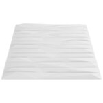 vidaXL Panneaux muraux 24 Pièces blanc 50x50 cm XPS 6 m² pierre