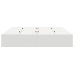 vidaXL Cadre de lit de rangement Blanc 200x200 cm