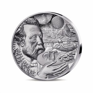 L'Art de la Plume – Jules Verne - Monnaie de 20€ 1 Oz Argent Haut Relief