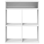 vidaXL Bibliothèque blanc 66x31x80 cm bois d'ingénierie