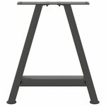 vidaXL Pieds de table basse en forme de A 2 pièces Anthracite 50 x (42-43) cm Acier