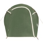 vidaXL Tente de camping tunnel 2 personnes vert imperméable