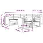 vidaXL Ensemble de canapés d'extérieur 6 pc Naturel