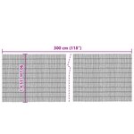 vidaXL Clôture de jardin 300x90 cm roseau