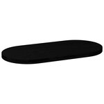 vidaXL Dessus de table marron foncé 100x50x4cm bois chêne massif ovale
