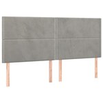 vidaXL Sommier à lattes de lit matelas et LED Gris clair 180x200 cm