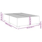 vidaXL Cadre de lit Noir 140x190 cm Velours
