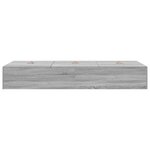 Cadre de lit de rangement vidaXL Gris Sonoma 90x190 cm