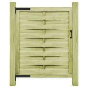 vidaXL Portillon Bois de pin imprégné 100x125 cm Vert