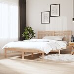 vidaXL Cadre de lit Bois de pin massif 120x200 cm