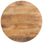 vidaXL Table basse 54x54x35 cm bois de manguier solide et fer