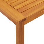 Table d'appoint vidaXL 45x45x38 cm en bois massif d'acacia