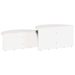 vidaXL Table basse 2 Pièces Blanc 79 x 39 5 x 40 cm Bois massif en pin