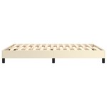 vidaXL Sommier à ressorts de lit Crème 140x190 cm Similicuir