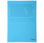 Paquet 25 chemises à fenêtre FOREVER Bleu Cl EXACOMPTA