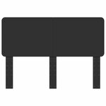 vidaXL Tête de lit Chêne noir 160 cm Bois d'ingénierie