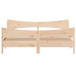 vidaXL Cadre de lit sans matelas 200x200 cm bois massif de pin