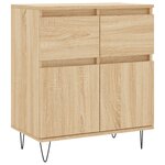 vidaXL Buffet Chêne sonoma 60x35x70 cm Bois d'ingénierie