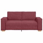 vidaXL Canapé 2 places Rouge vin 180x78x84 cm Tissu