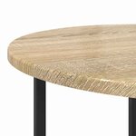 vidaXL Ensemble de tables d'appoint 2 Pièces Chêne Sonoma et noir