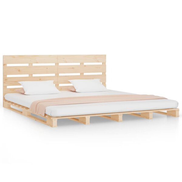 vidaXL Cadre de lit sans matelas 135x190 cm bois de pin massif