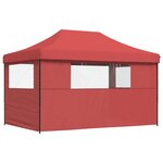 vidaXL Tente de fête 292 x 440 x 315 cm Bordeaux Tissu Oxford