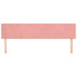 vidaXL Têtes de lit 2 Pièces Rose 90x5x78/88 cm Velours