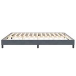 vidaXL Cadre de lit sans matelas gris foncé 200x210 cm velours