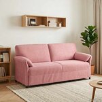vidaXL Sofa 3 places Rose 198 x 83 x 95 cm Velours