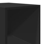 vidaXL Buffet haut noir 30x41x185 cm bois d'ingénierie