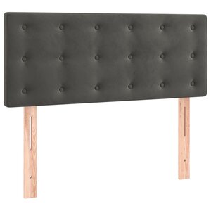 vidaXL Tête de lit Gris foncé 100x5x78/88 cm Velours