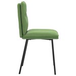 vidaXL Chaises à manger lot de 4 vert clair velours