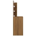 vidaXL Coiffeuse avec LED Chêne marron 60x40x140 cm