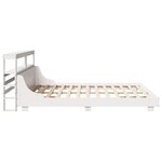 vidaXL Cadre de lit sans matelas blanc 180x200 cm bois massif de pin