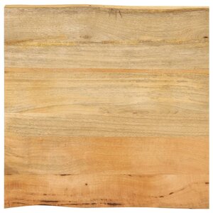 vidaXL Dessus de table 40x40x3 8 cm bord vivant bois massif manguier